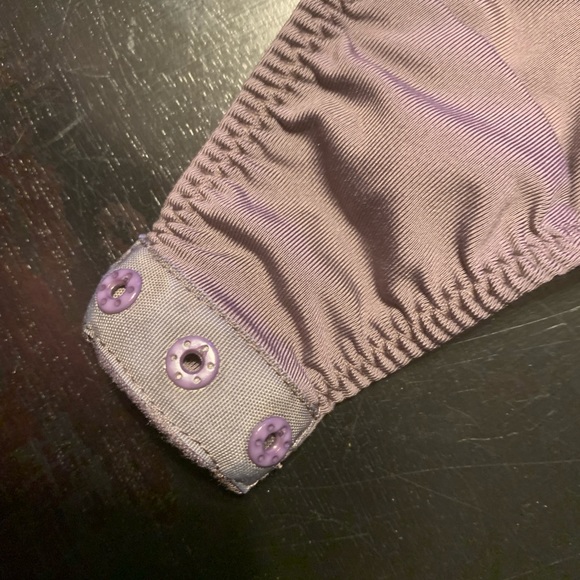 Woman’s silk purple bodysuit with lace - Picture 5 of 8